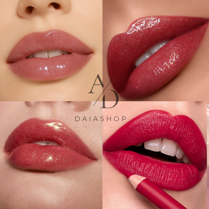 Set X3  Lip Gloss+Lapiz Contor