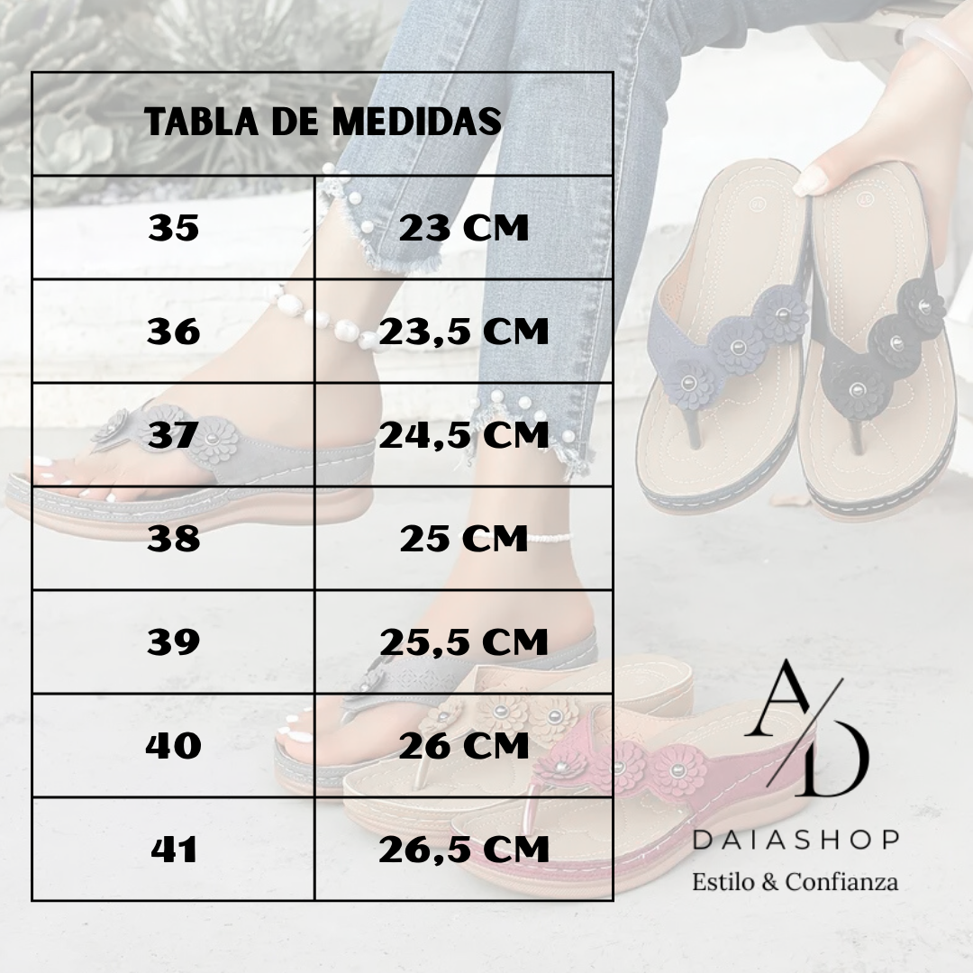 Sandalia trespuntada tres flores